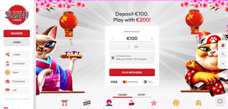 Les meilleurs casinos belges Sushi Casino