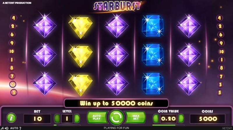 Machine à sous belge Starburst