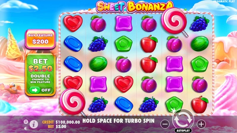 Tours gratuits au Sweet Bonanza