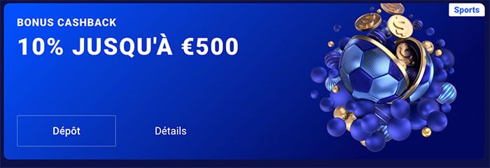 Frumzi Casino Paris Sportifs - Bonus Cashback