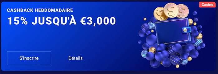 Frumzi Casini Le Cashback Hebdomadaire