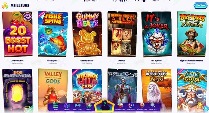 Sélection de jeux Casombie