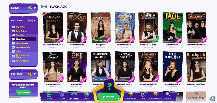 Blackjack jeux