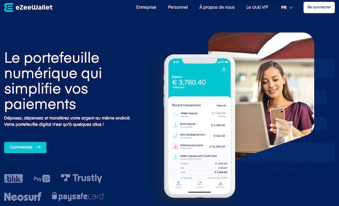 eZeewallet casino paiement