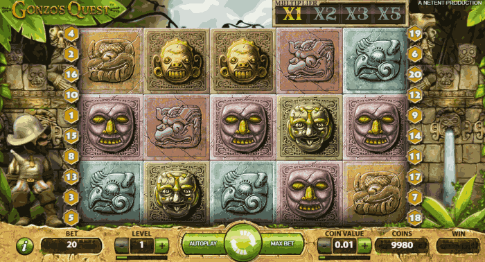 Gonzo Quest jeu