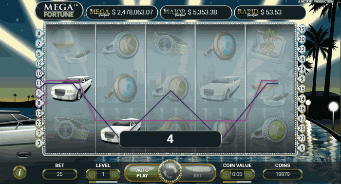 Mega Fortune jeu
