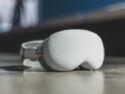 a close up of a pair of ear cushions - Apple Vision Pro headset on a concrete floor, tags: la faille de sécurité casque d'apple - unsplash